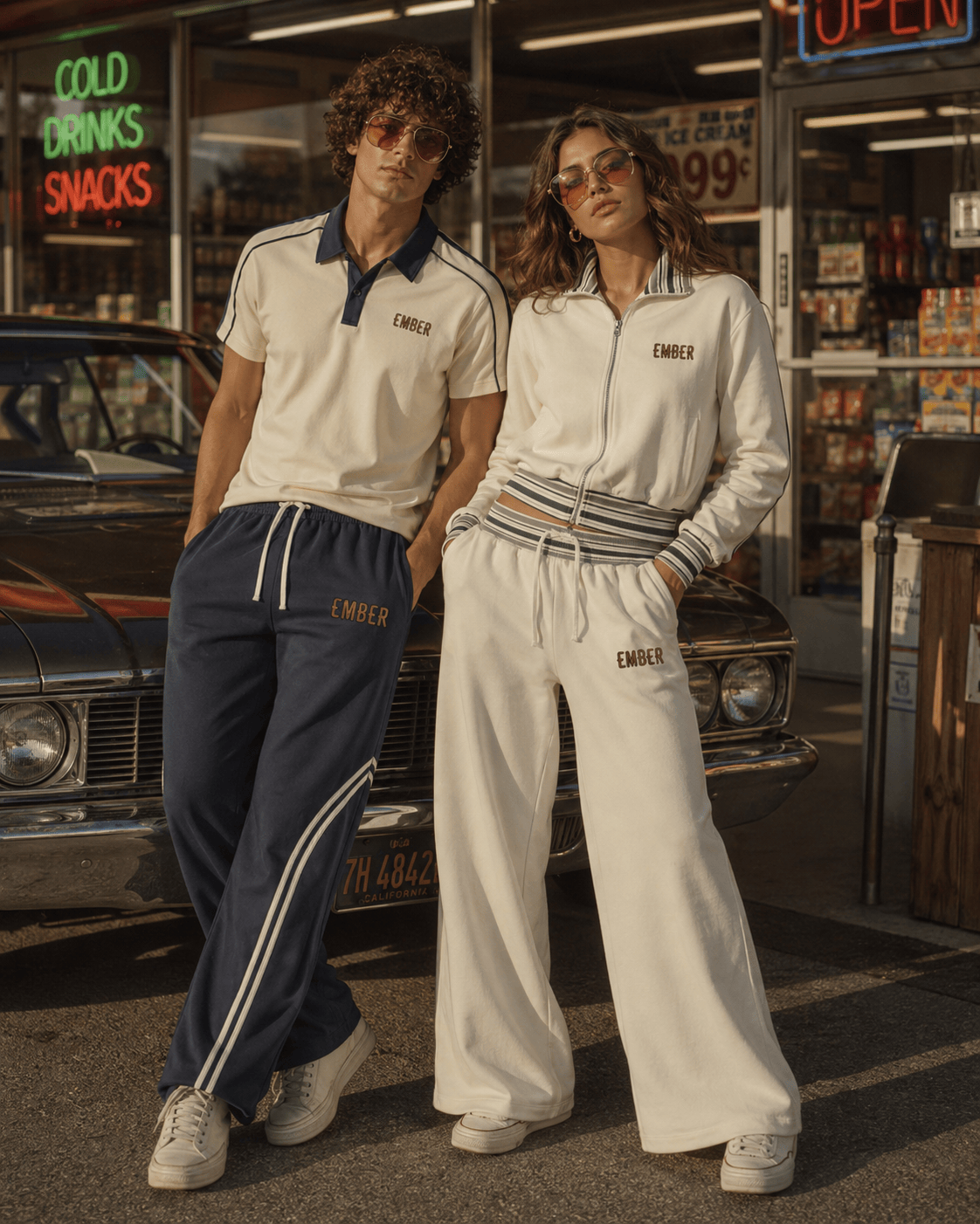 1979 collection tracksuit styles at a diner